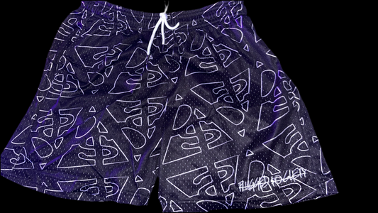 PLUGGED $OCIETY Mesh shorts